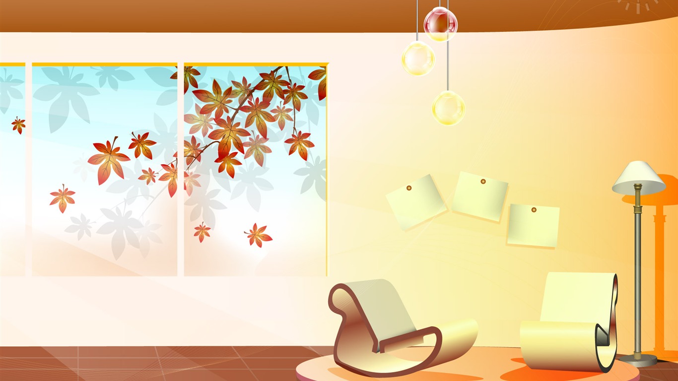 Vector Hause Tapete (2) #4 - 1366x768
