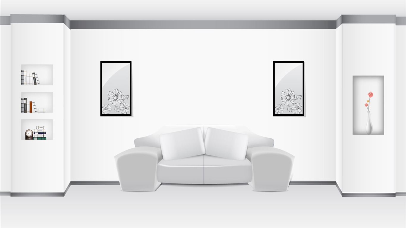 Vector home wallpaper (3) #19 - 1366x768