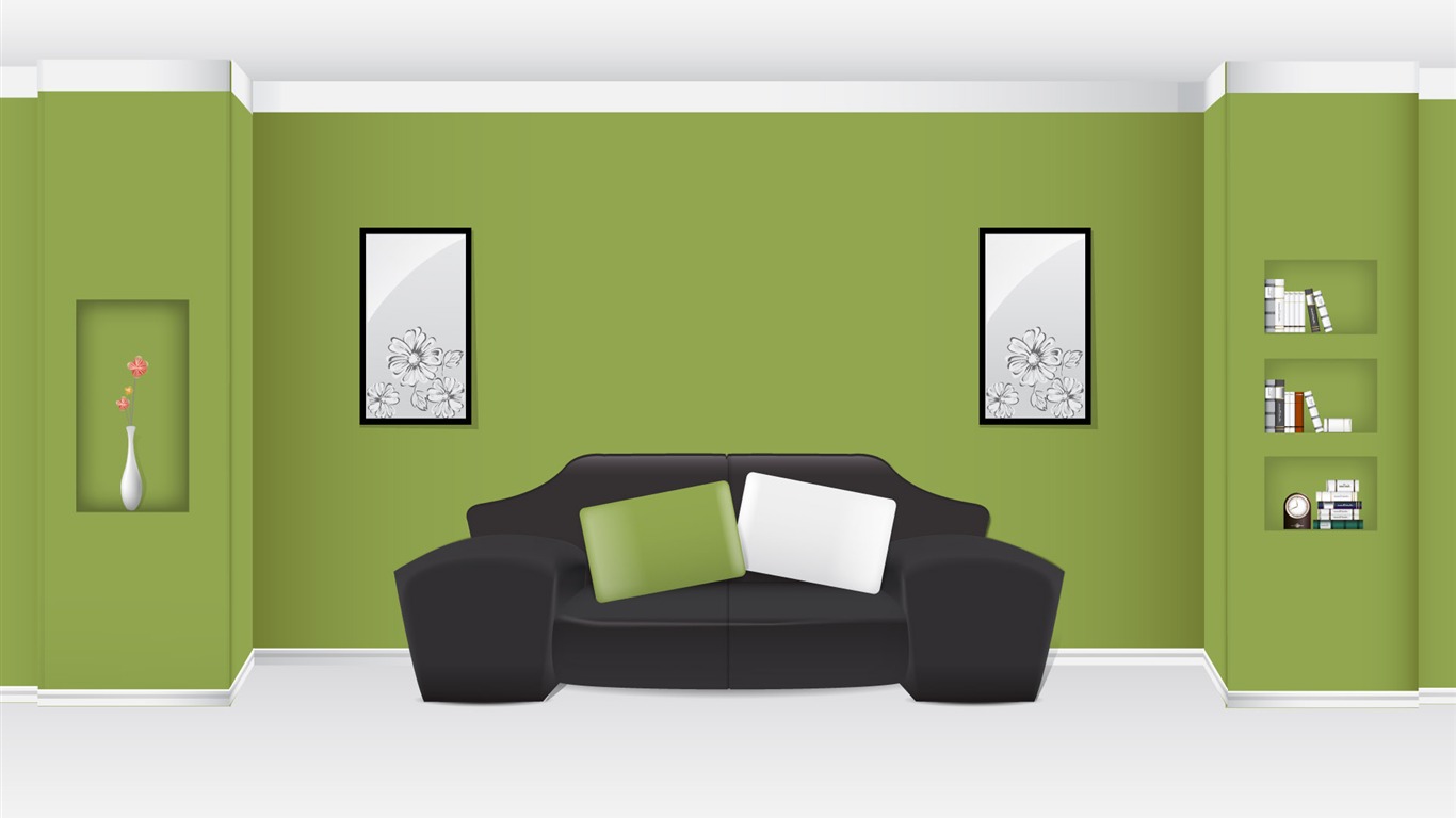 Vector home wallpaper (3) #20 - 1366x768