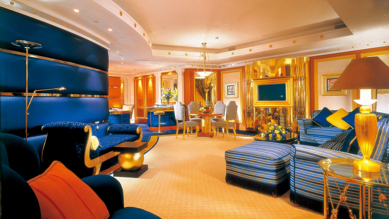 Sept étoiles hôtel Burj Dubai fonds d'écran #11 - 1366x768