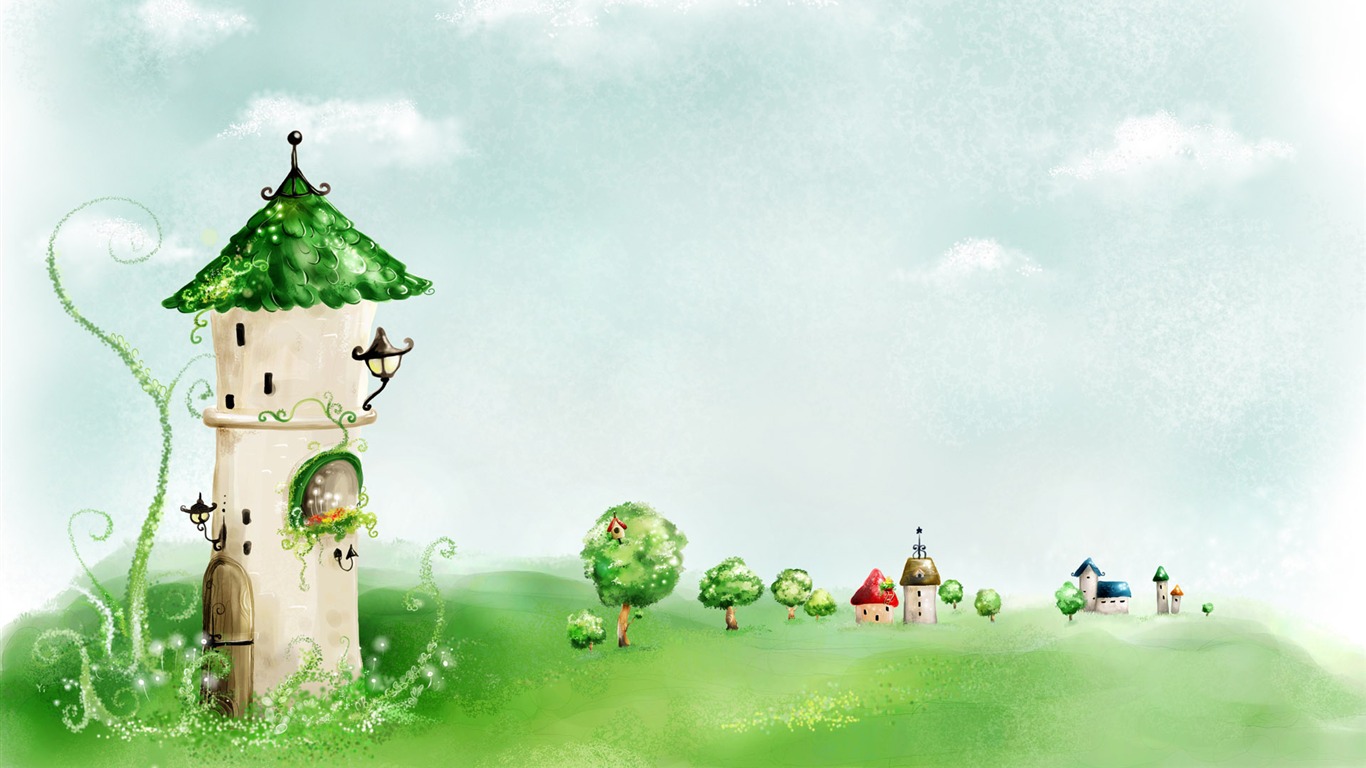 Hand-painted Fantasy Wallpapers (1) #15 - 1366x768
