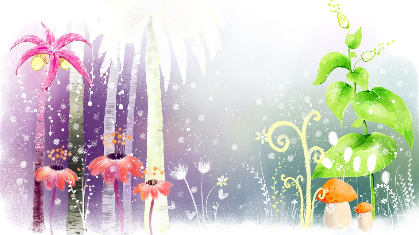 Hand-painted Fantasy Wallpapers (6) #16 - 1366x768