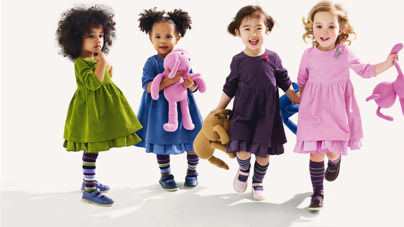 Colorful Children's Fashion Wallpaper (3) #10 - 1366x768