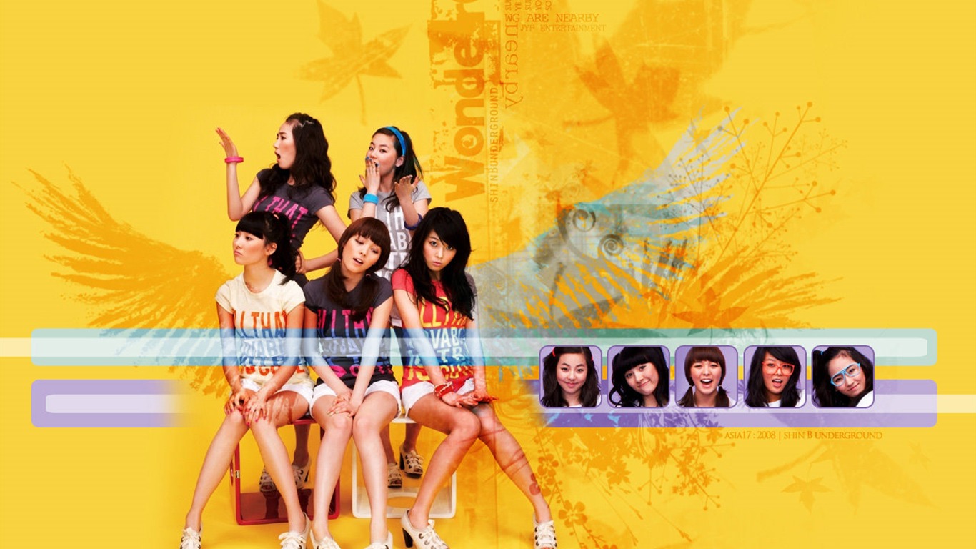 Wonder Girls 韩国美女组合6 - 1366x768