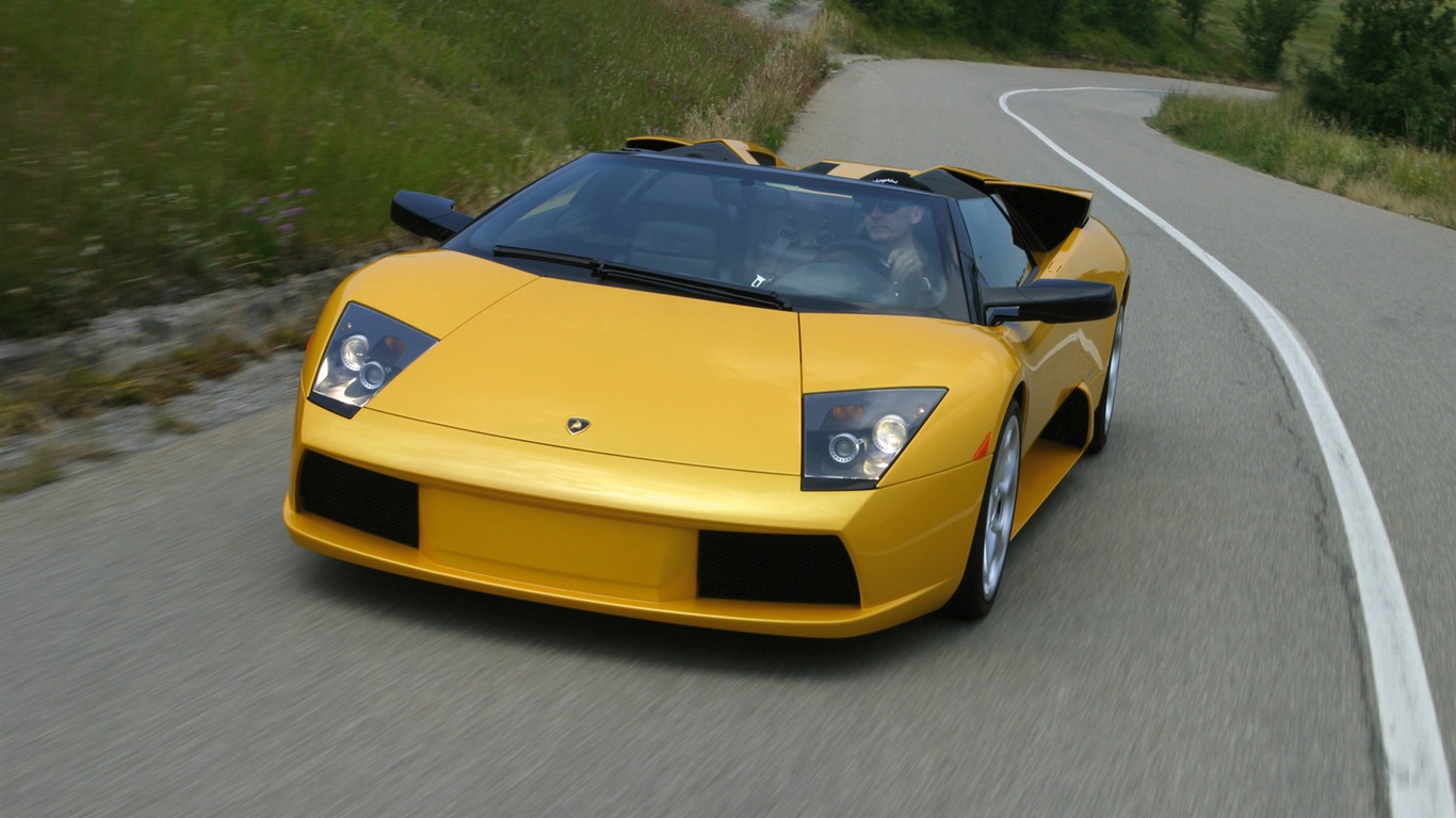 Lamborghini Murcielago Roadster - 2004 HD обои #4 - 1366x768