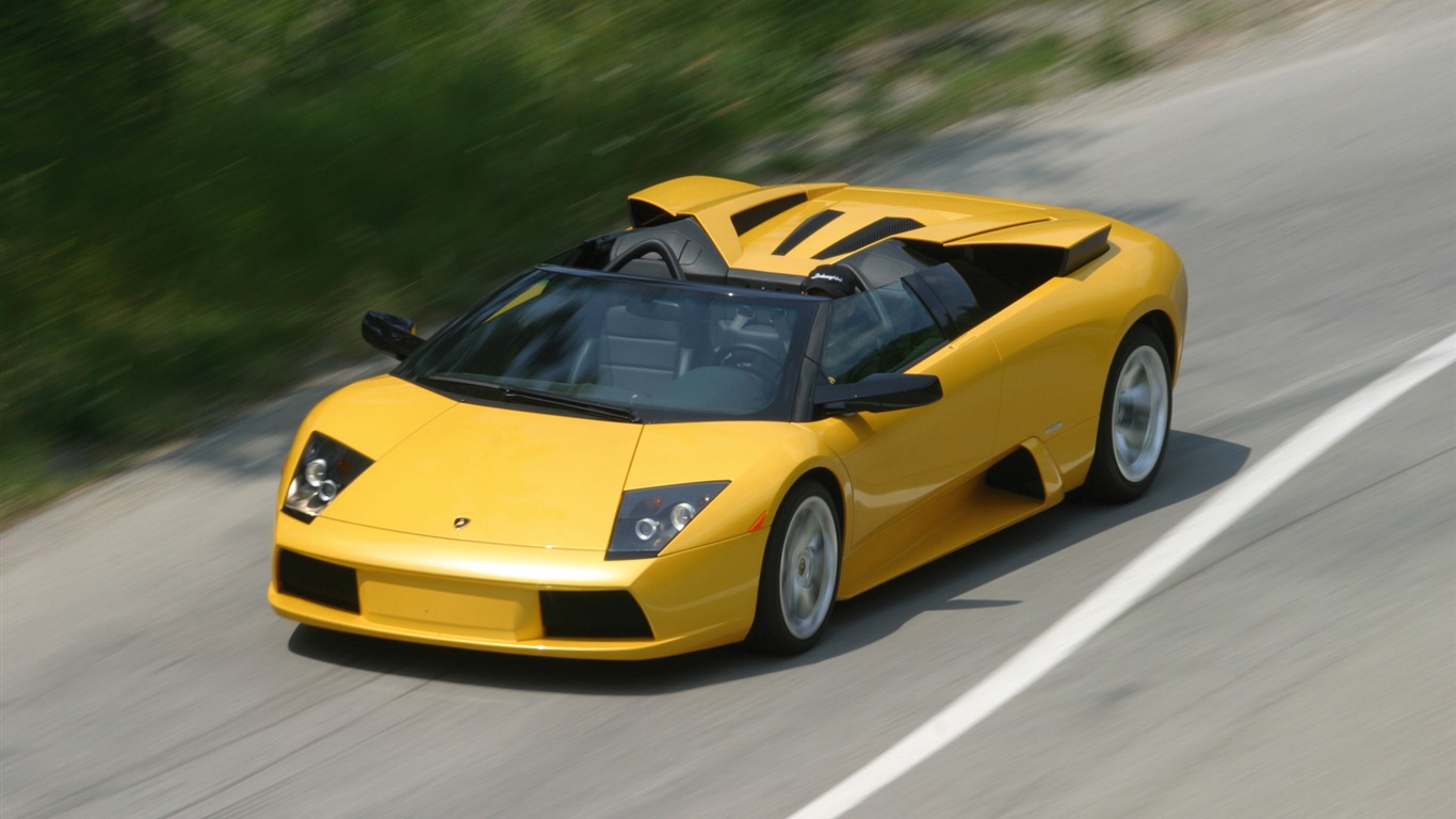 Lamborghini Murcielago Roadster - 2004 HD обои #5 - 1366x768