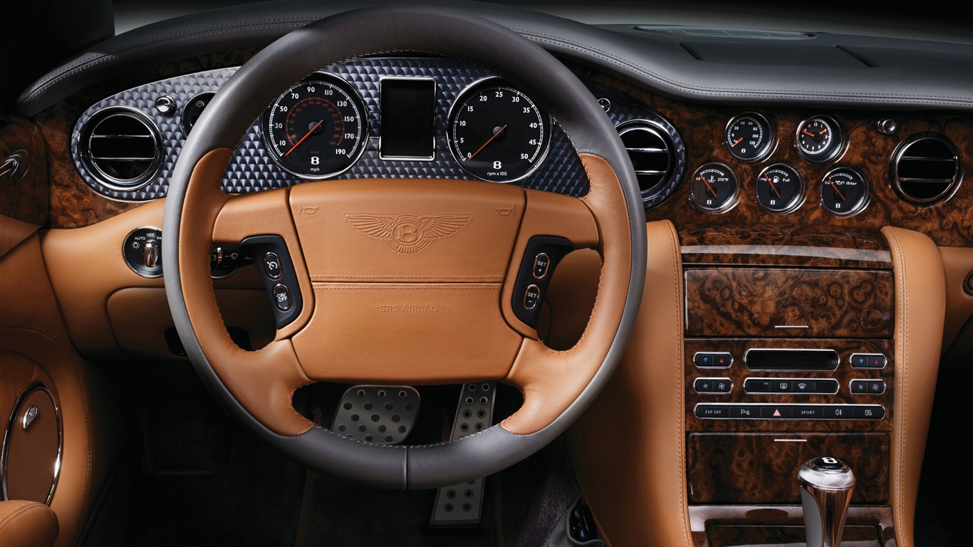 Bentley Azure T - 2009 fonds d'écran HD #9 - 1366x768