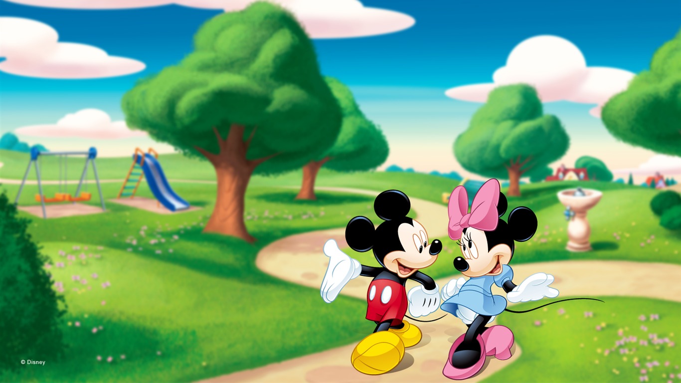 Fondo de pantalla de dibujos animados de Disney Mickey (1) #1 - 1366x768