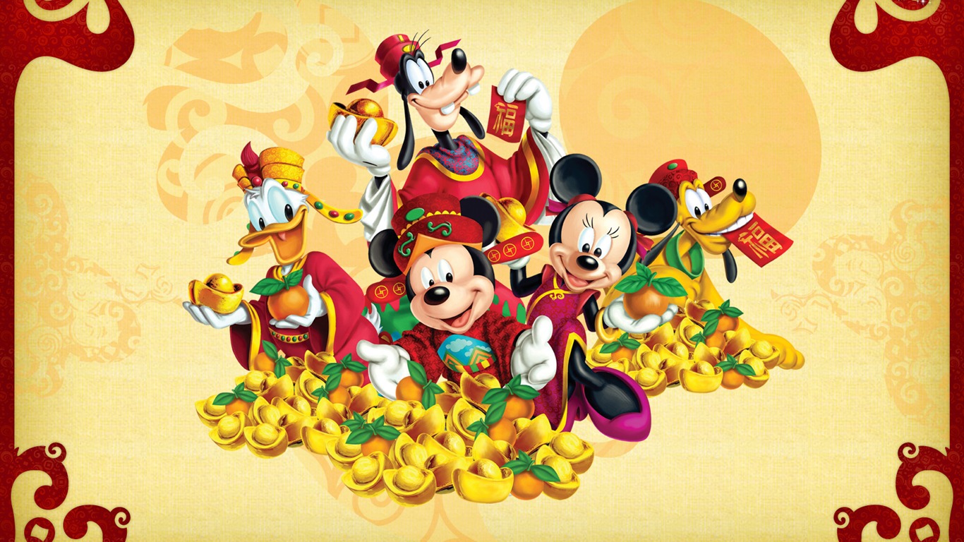 Fondo de pantalla de dibujos animados de Disney Mickey (1) #3 - 1366x768