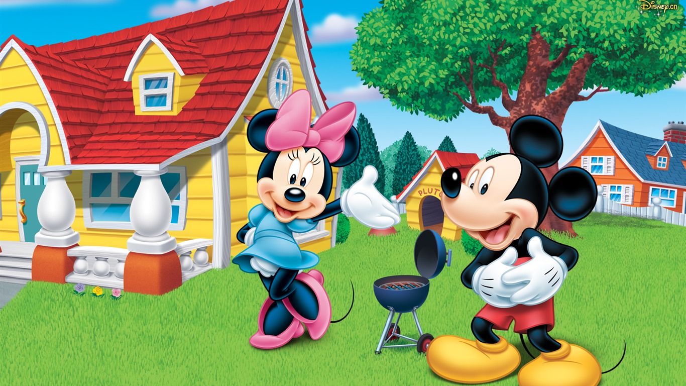 Fondo de pantalla de dibujos animados de Disney Mickey (2) #2 - 1366x768