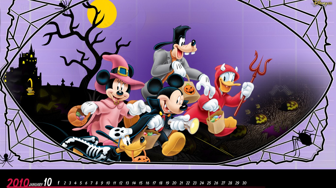 디즈니 만화 미키 배경 화면 (3) #5 - 1366x768