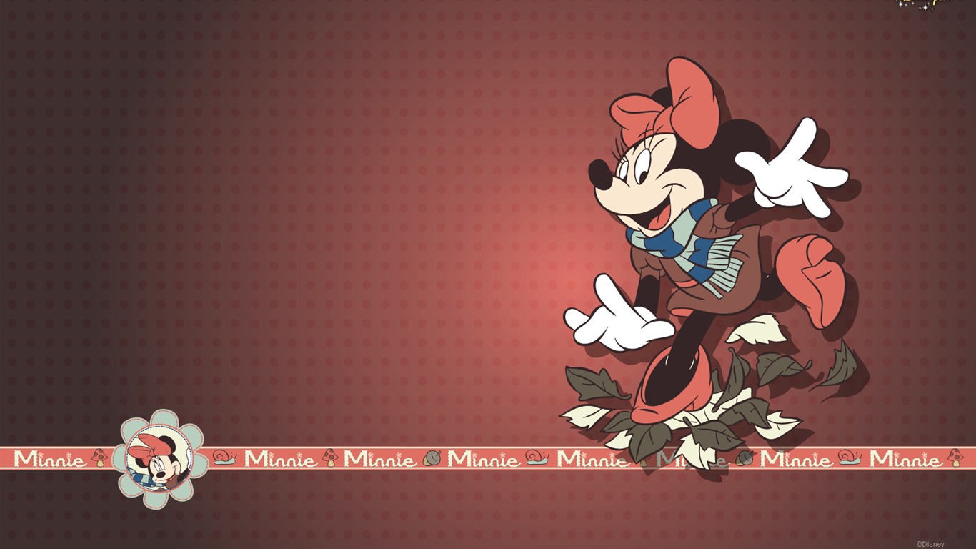 디즈니 만화 미키 배경 화면 (3) #6 - 1366x768