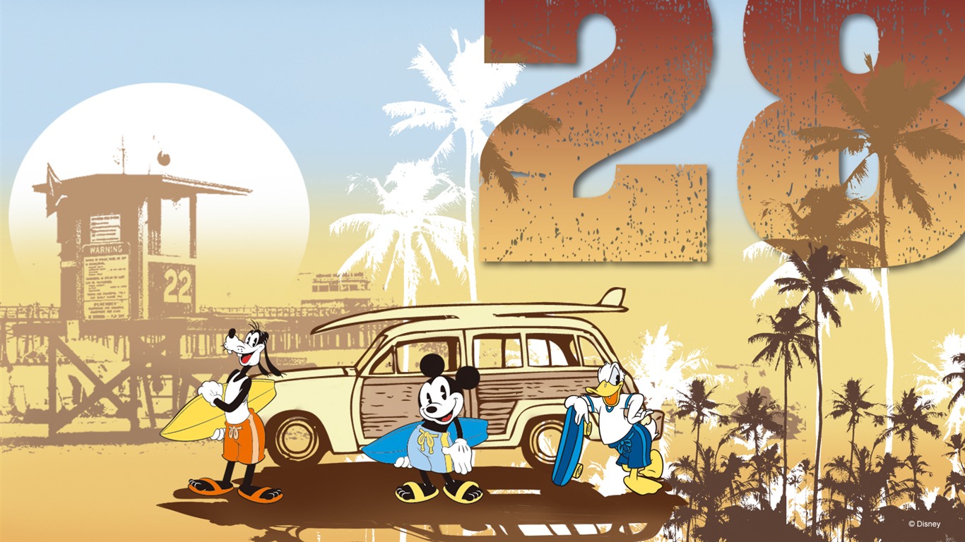 ディズニーアニメミッキーの壁紙 (4) #12 - 1366x768