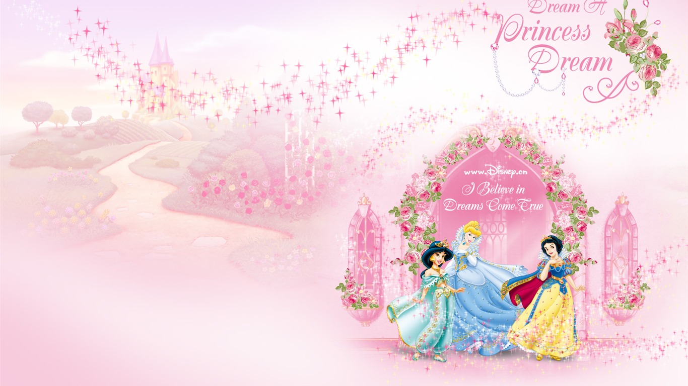 Princess Disney cartoon wallpaper (1) #2 - 1366x768