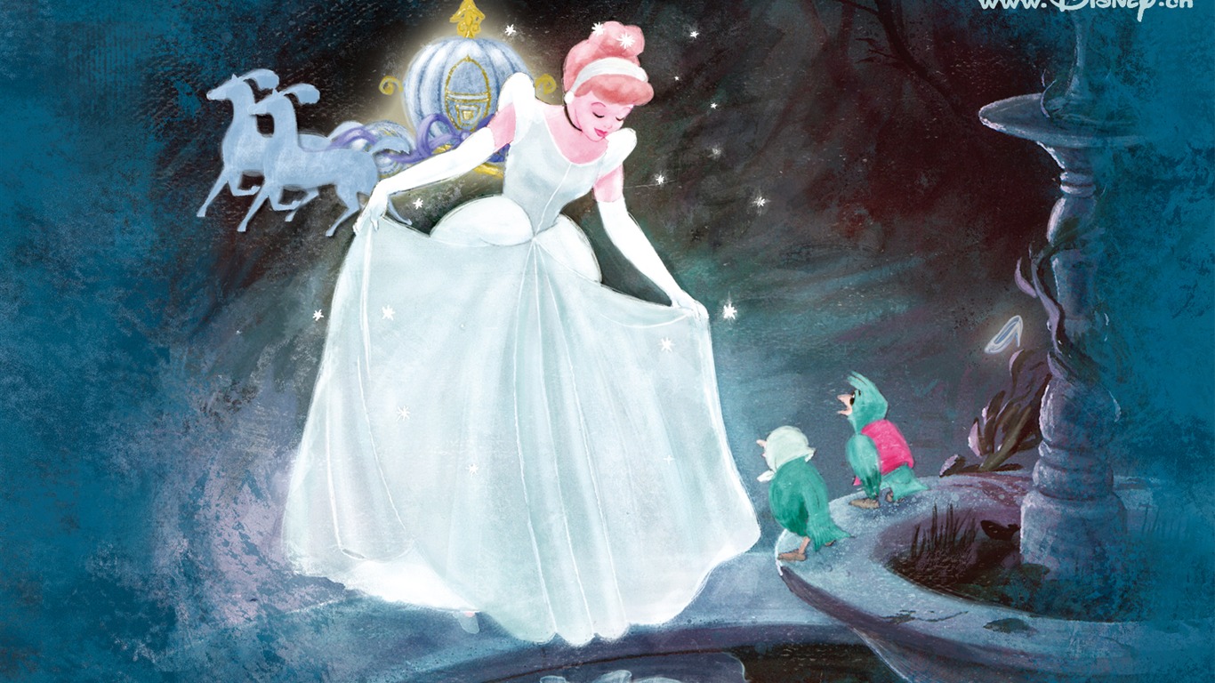 Princess Disney cartoon wallpaper (1) #4 - 1366x768