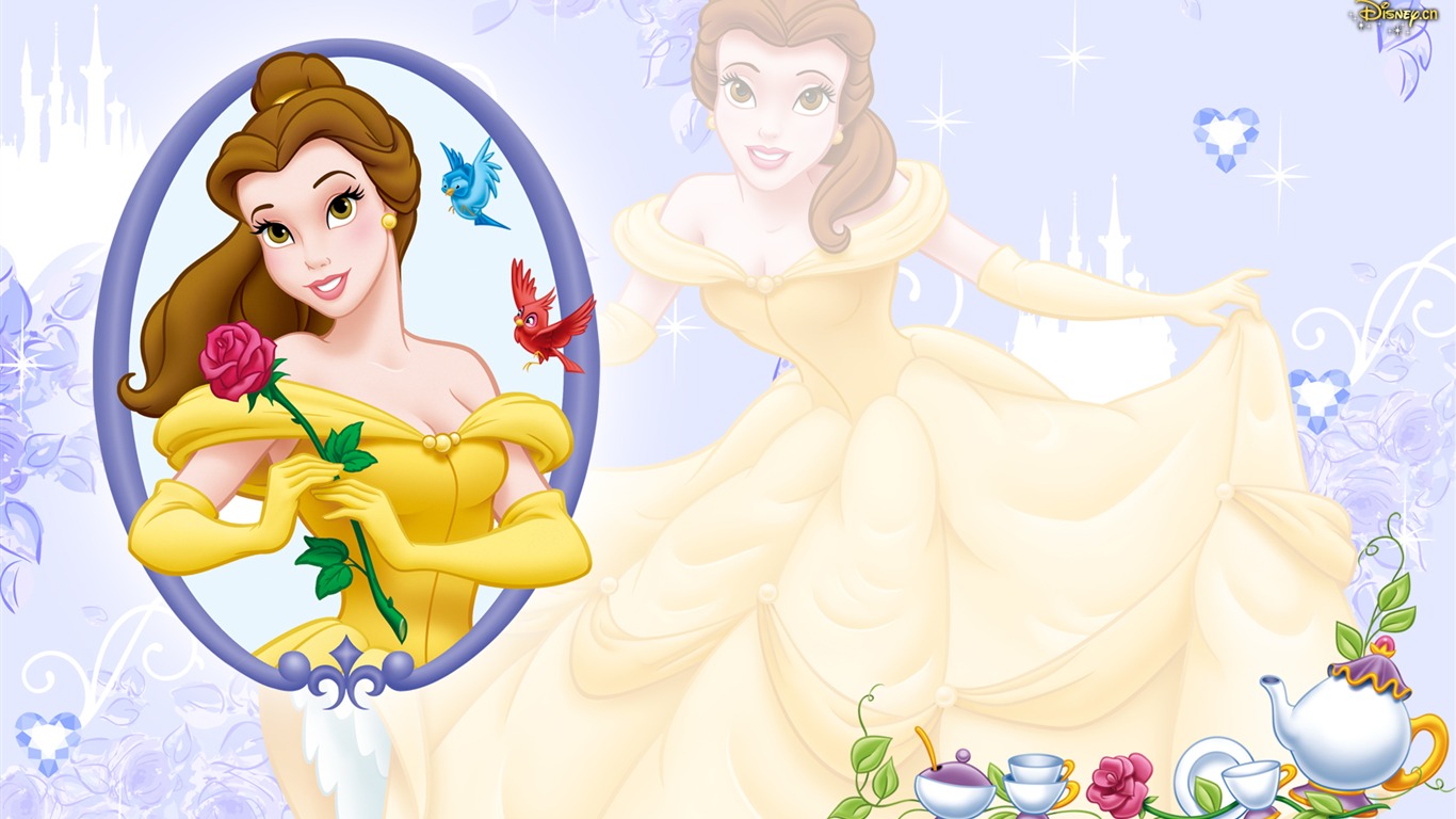 Princess Disney cartoon wallpaper (1) #9 - 1366x768