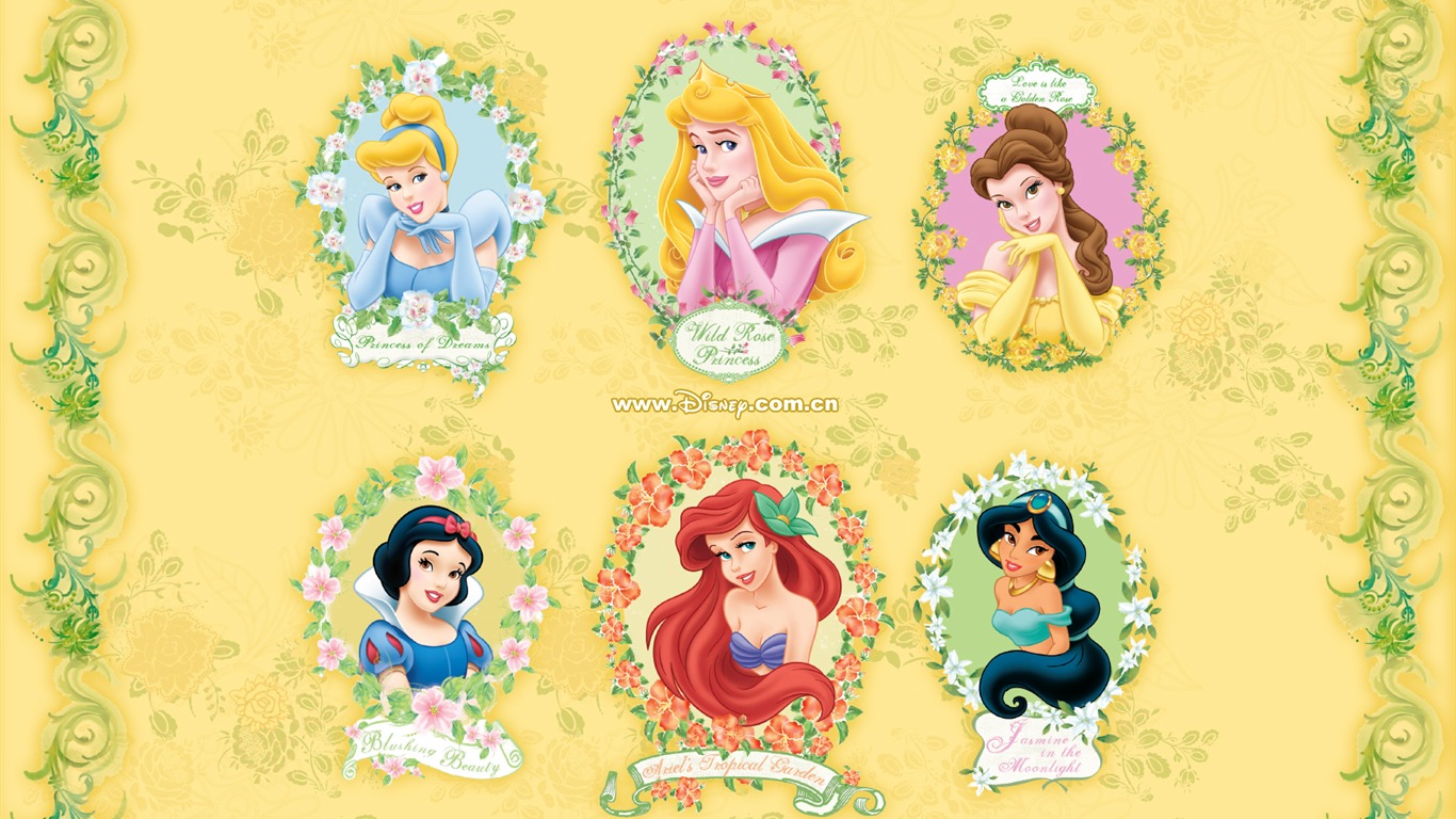 Princess Disney cartoon wallpaper (1) #10 - 1366x768