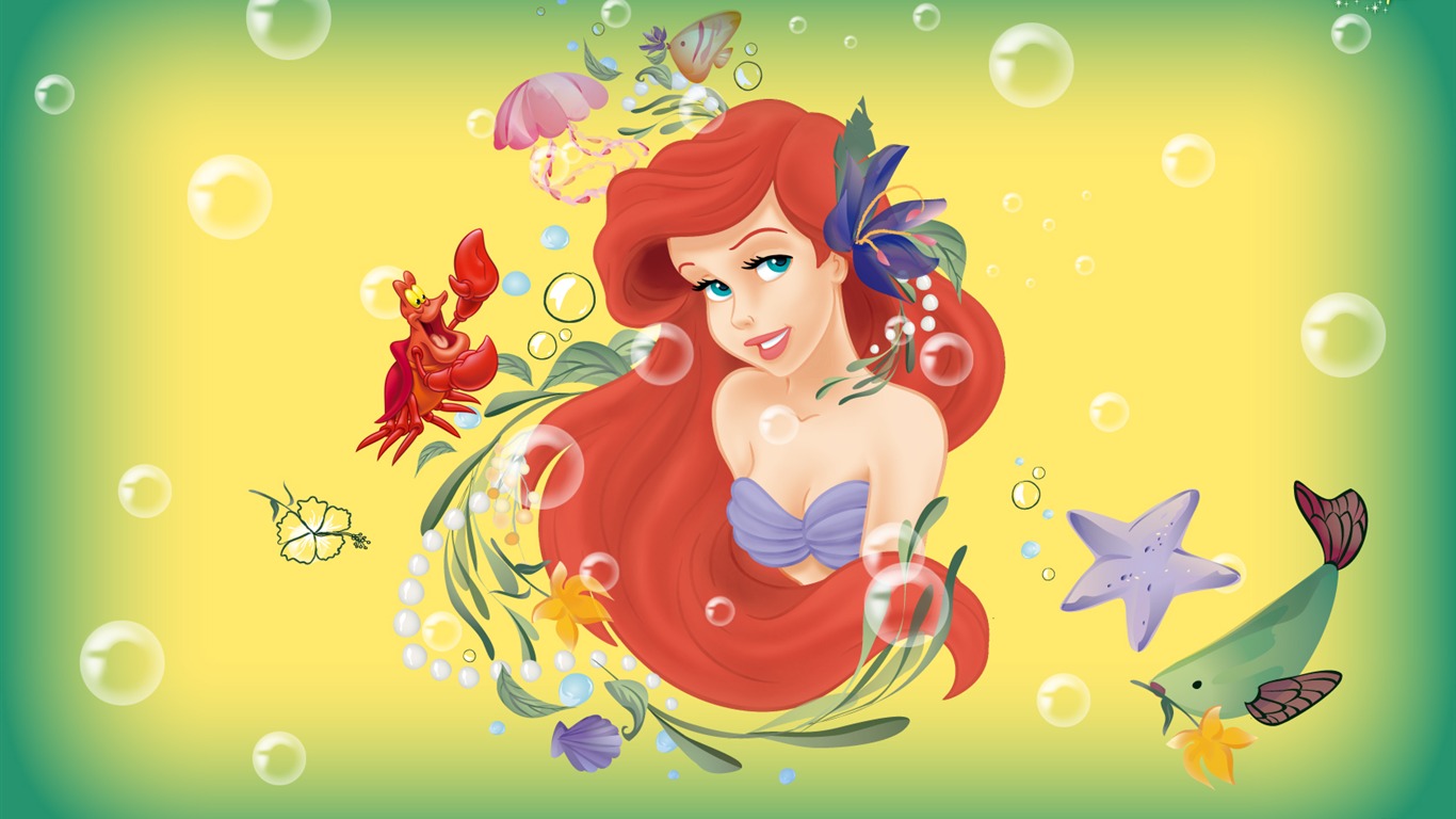 Princess Disney cartoon wallpaper (1) #14 - 1366x768