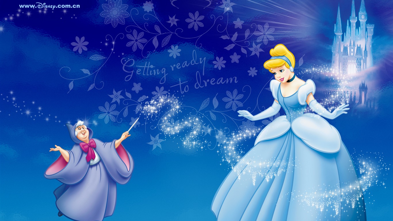 Princezna Disney karikatury tapety (2) #2 - 1366x768