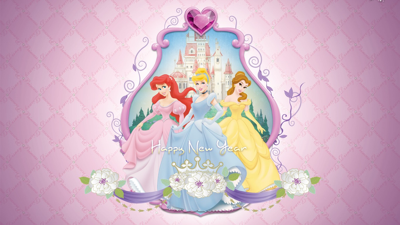 Princess Disney cartoon wallpaper (2) #5 - 1366x768
