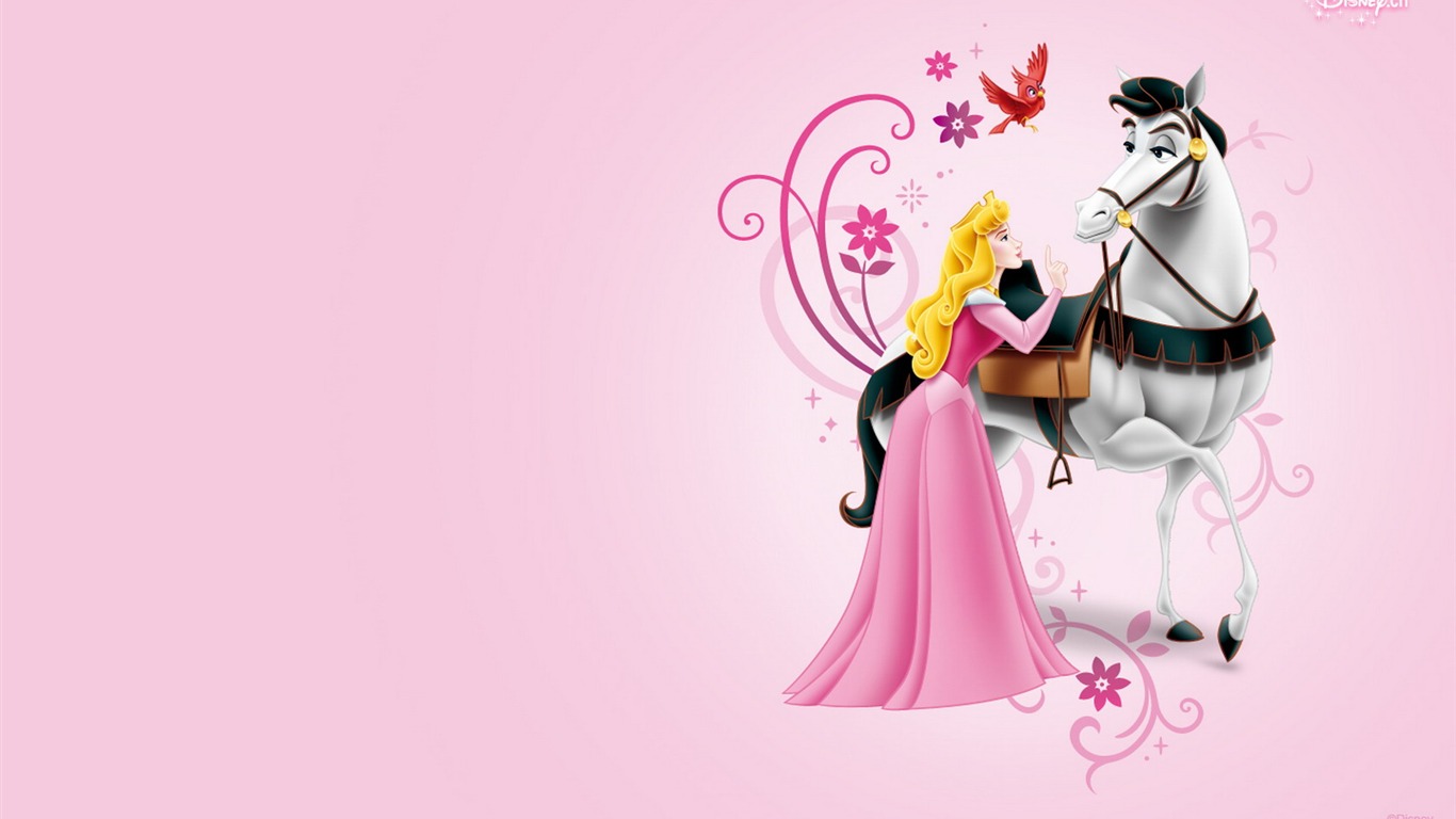 Princesa Disney de dibujos animados fondos de escritorio (2) #6 - 1366x768