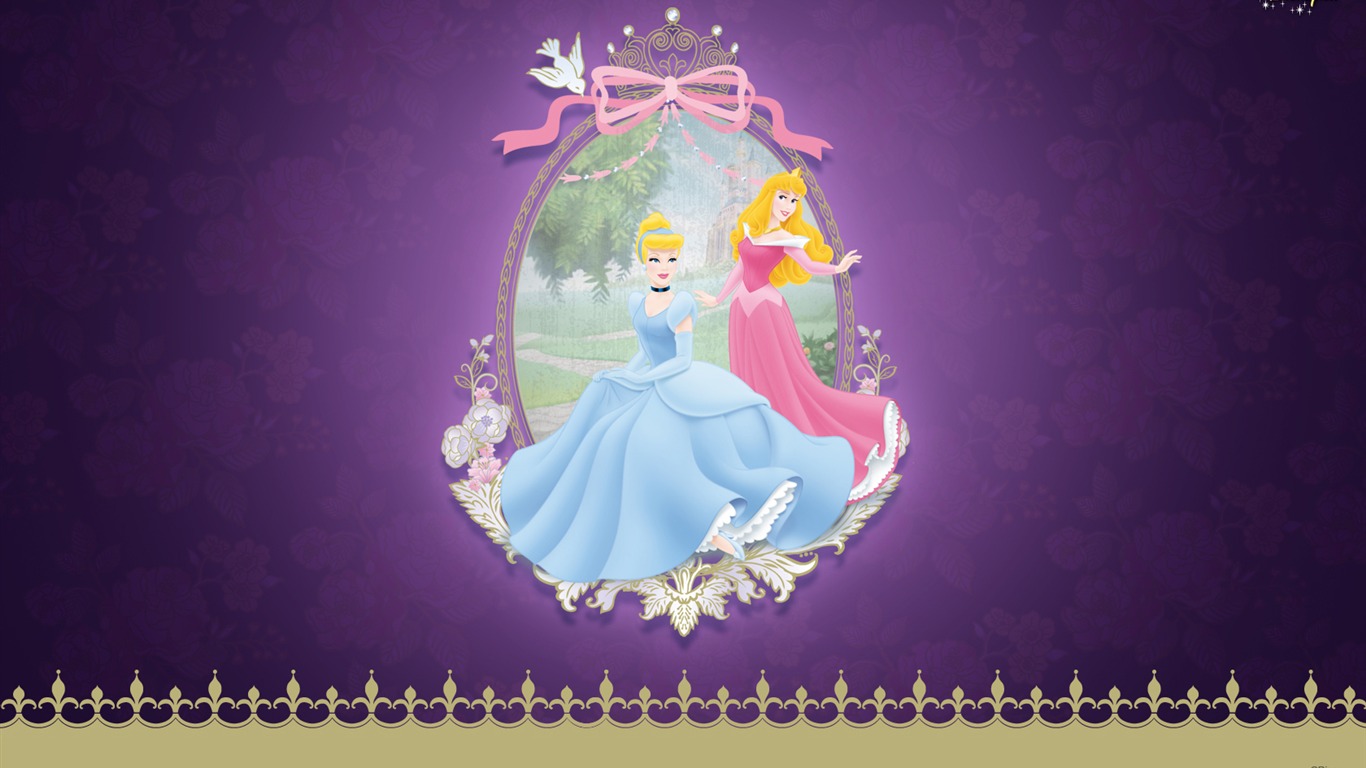 Princesa Disney de dibujos animados fondos de escritorio (2) #11 - 1366x768