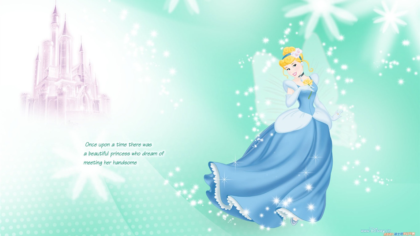 Princesa Disney de dibujos animados fondos de escritorio (2) #16 - 1366x768