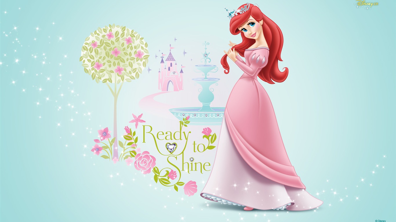 Princezna Disney karikatury tapety (3) #3 - 1366x768