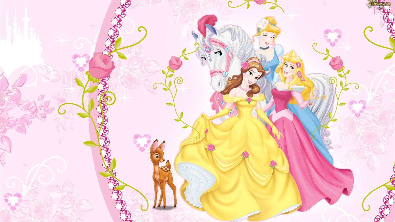 Princess Disney cartoon wallpaper (3) #18 - 1366x768