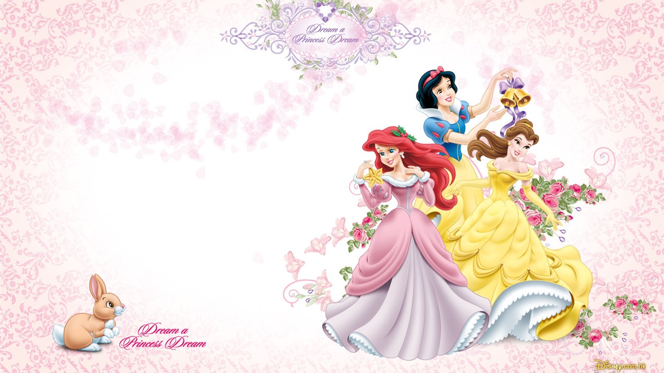 Princess Disney cartoon wallpaper (3) #19 - 1366x768