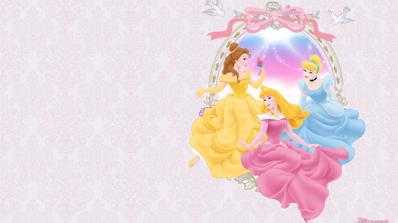 Princesa Disney de dibujos animados fondos de escritorio (4) #6 - 1366x768