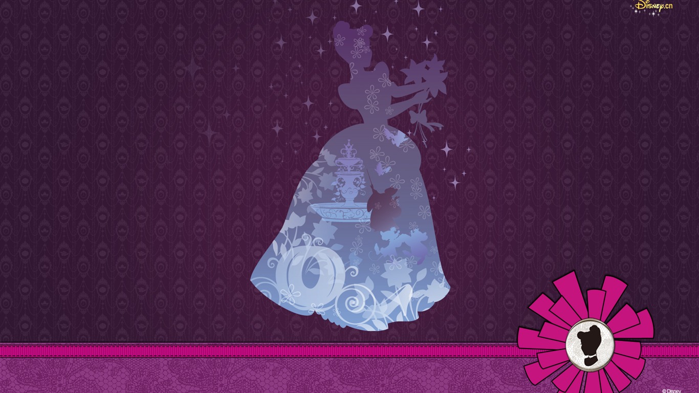 Princesa Disney de dibujos animados fondos de escritorio (4) #9 - 1366x768