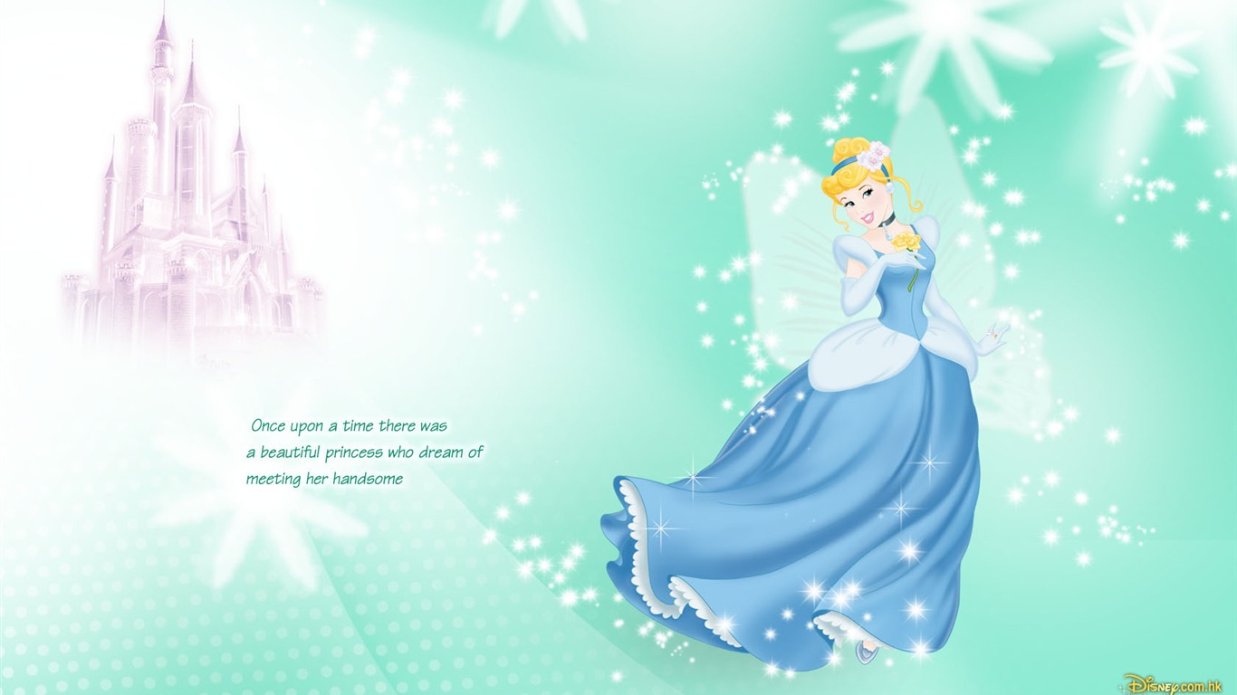 Princesa Disney de dibujos animados fondos de escritorio (4) #10 - 1366x768