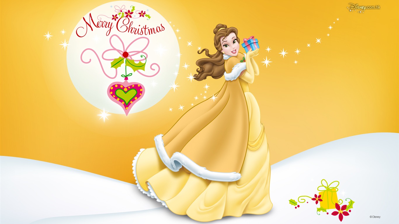 Princesa Disney de dibujos animados fondos de escritorio (4) #12 - 1366x768
