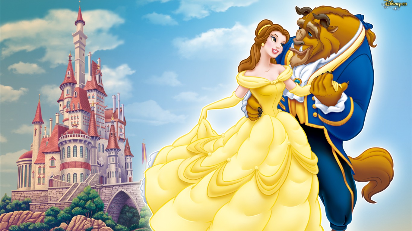 Princesa Disney de dibujos animados fondos de escritorio (4) #18 - 1366x768