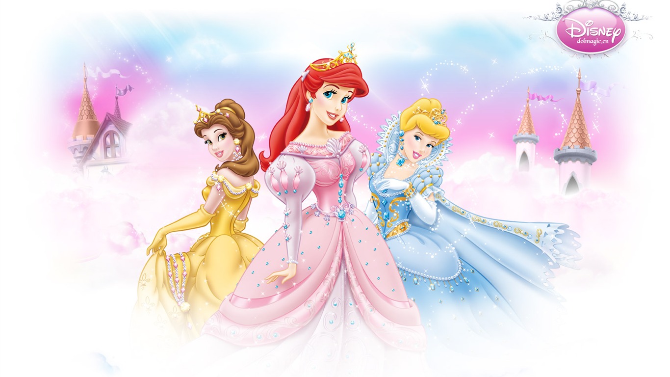 Princesa Disney de dibujos animados fondos de escritorio (4) #19 - 1366x768