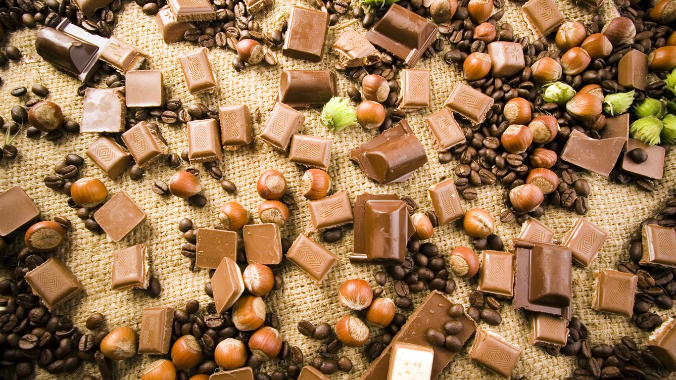 Chocolat close-up fond d'écran (1) #3 - 1366x768