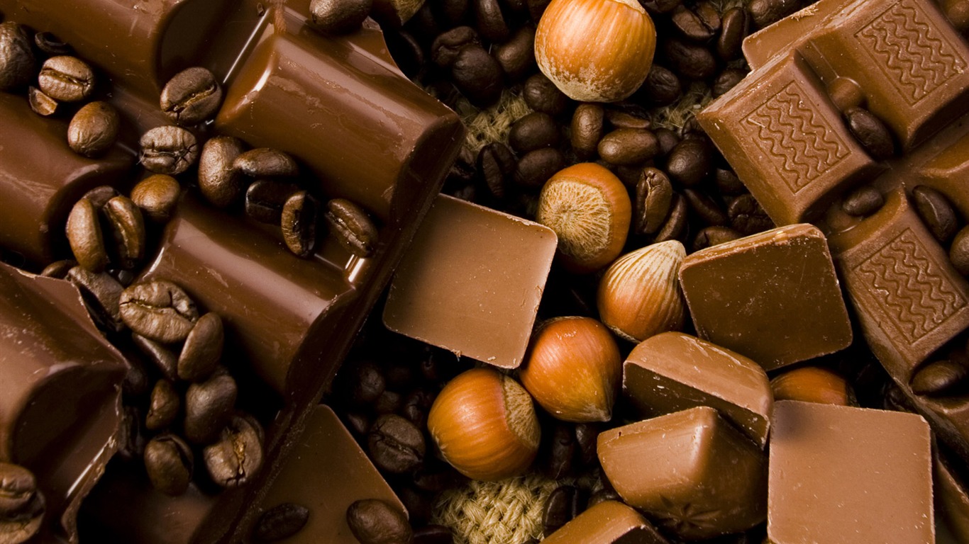 Chocolat close-up fond d'écran (1) #20 - 1366x768