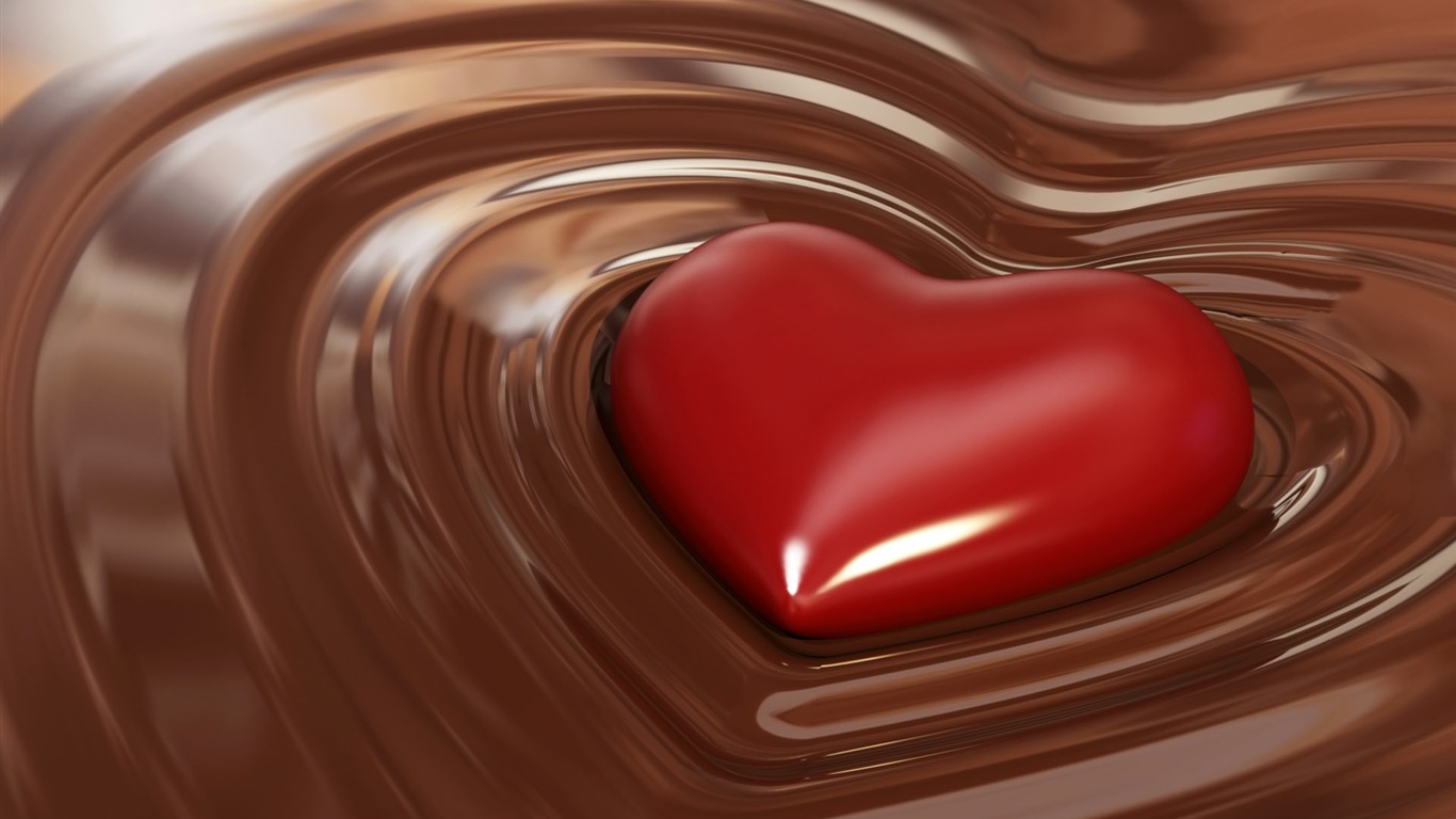 Шоколад макро обои (2) #11 - 1366x768