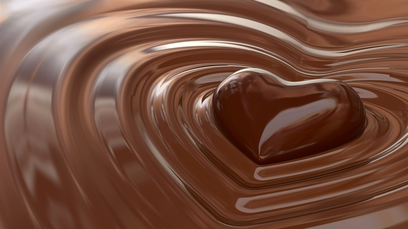 Шоколад макро обои (2) #12 - 1366x768