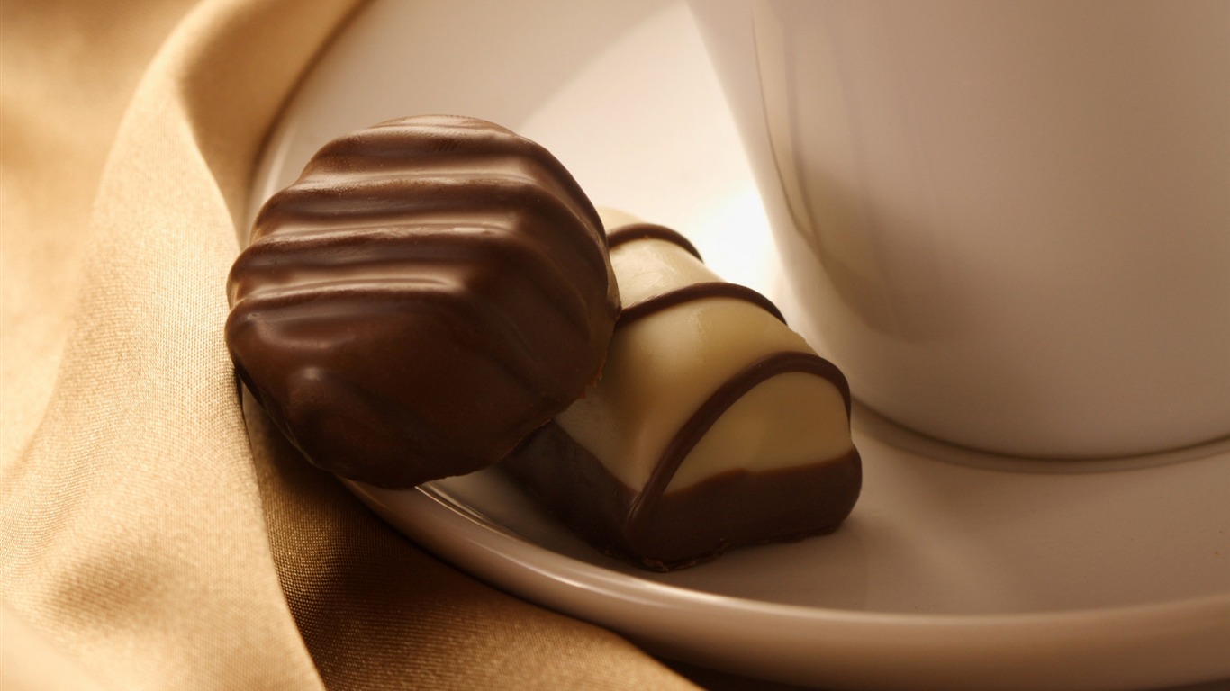 Chocolat close-up fond d'écran (2) #16 - 1366x768
