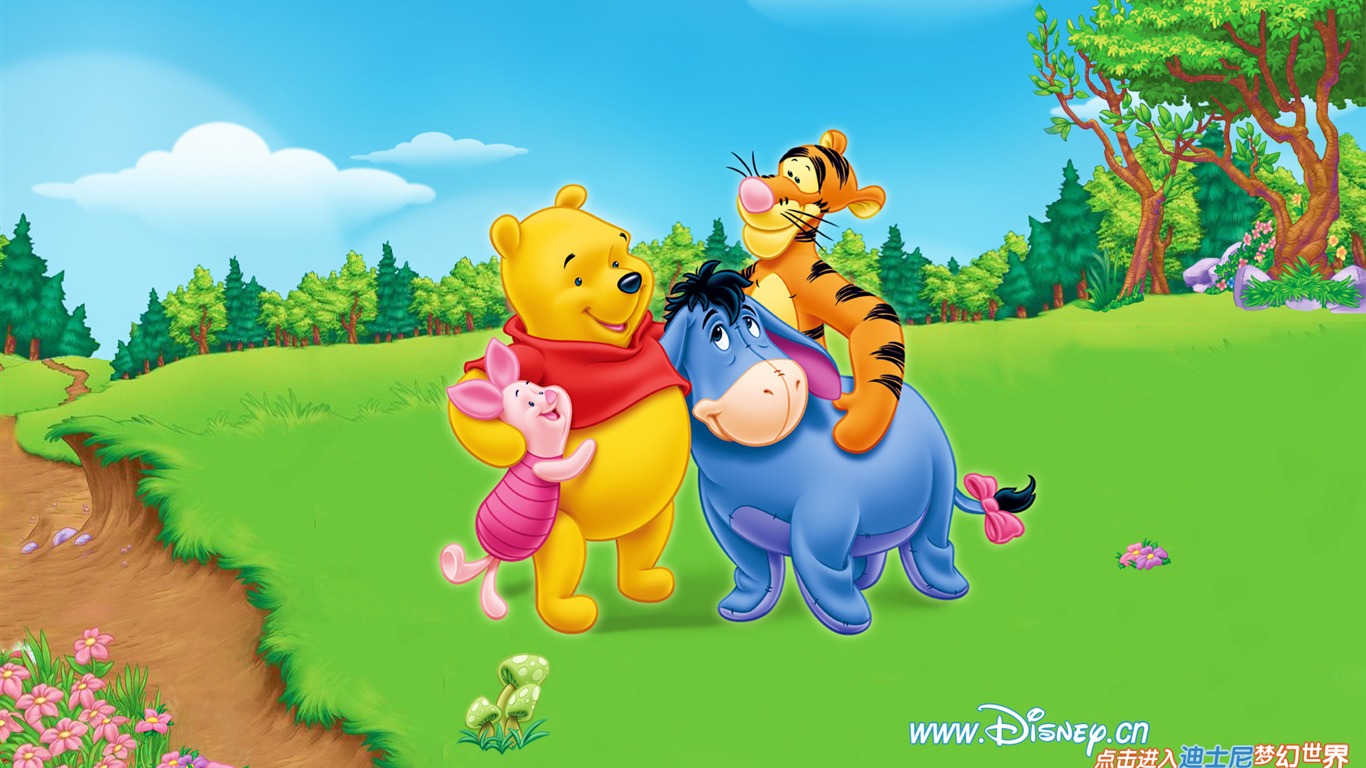 Walt Disney Zeichentrickfilm Winnie the Pooh Tapete (1) #14 - 1366x768
