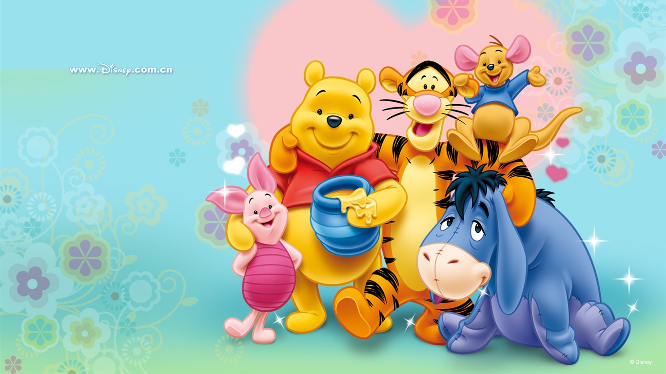 Walt Disney de dibujos animados de Winnie the Pooh fondo de pantalla (1) #24 - 1366x768