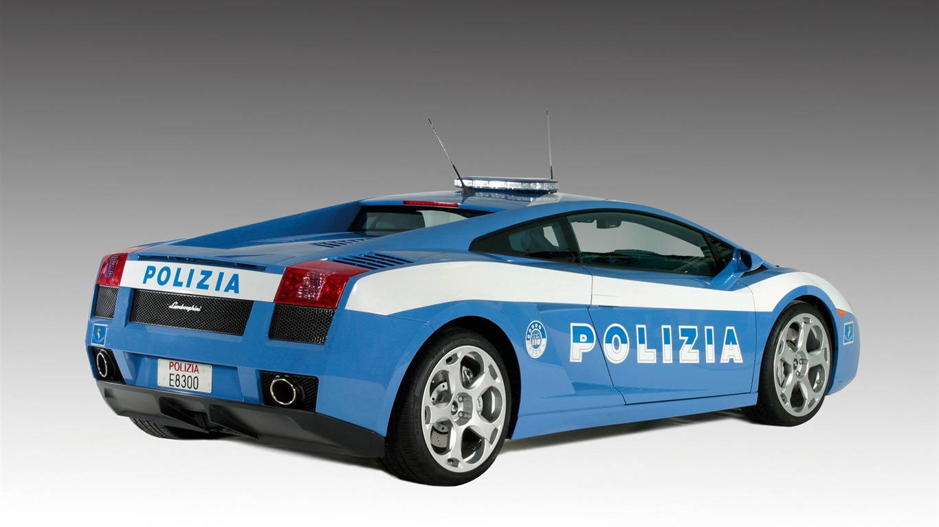 Lamborghini Gallardo Police - 2005 兰博基尼6 - 1366x768