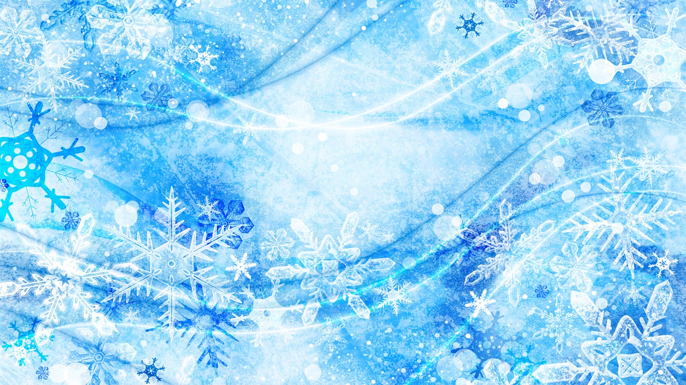 Vector Wallpaper Winter Foto #7 - 1366x768