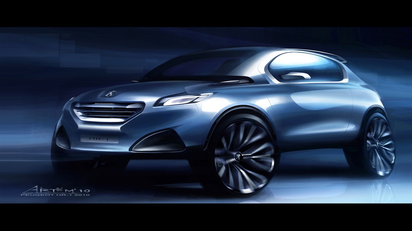 Concept Car Peugeot HR1 - 2010 HD wallpaper #28 - 1366x768