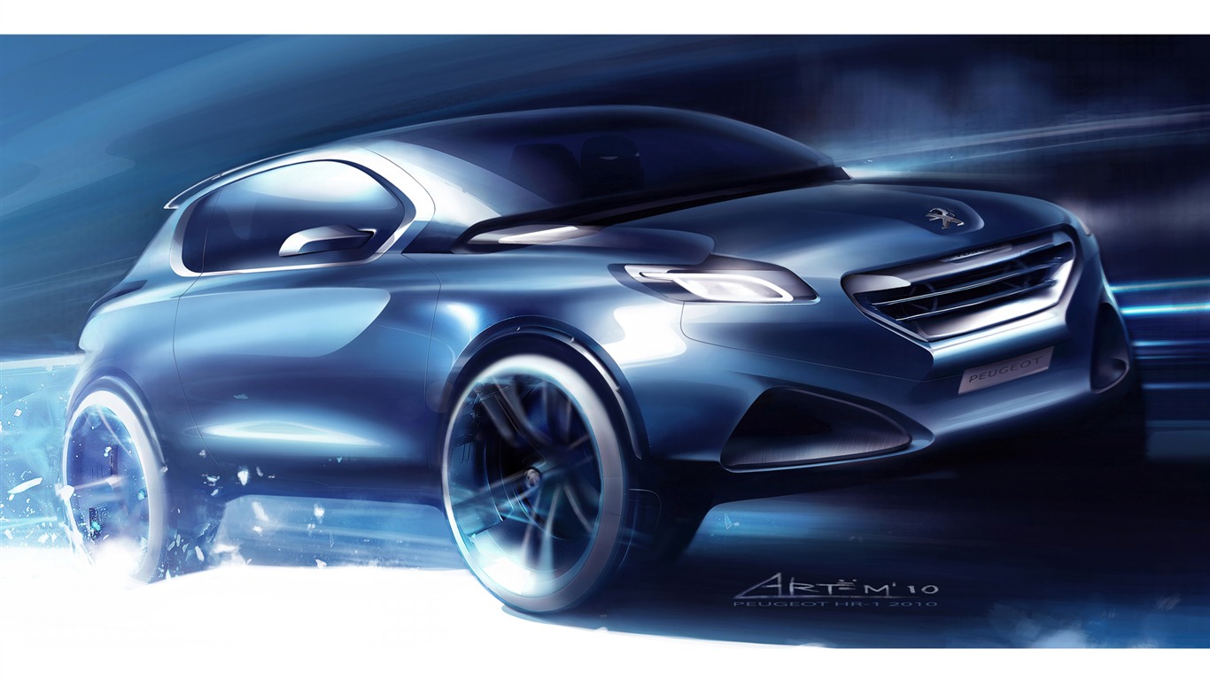 Concept Car Peugeot HR1 - 2010 HD wallpaper #29 - 1366x768