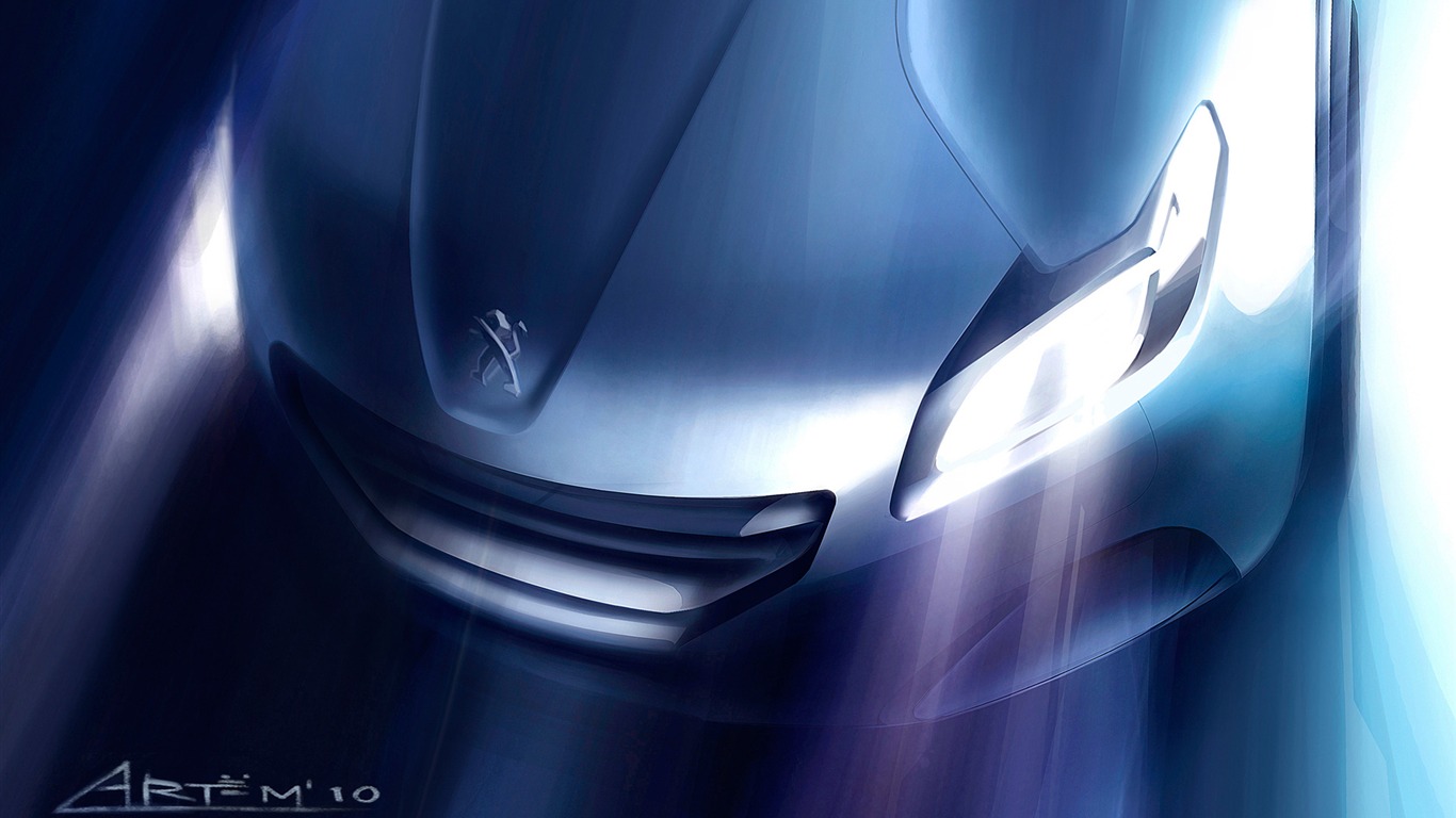 Concept Car Peugeot HR1 - 2010 标志32 - 1366x768