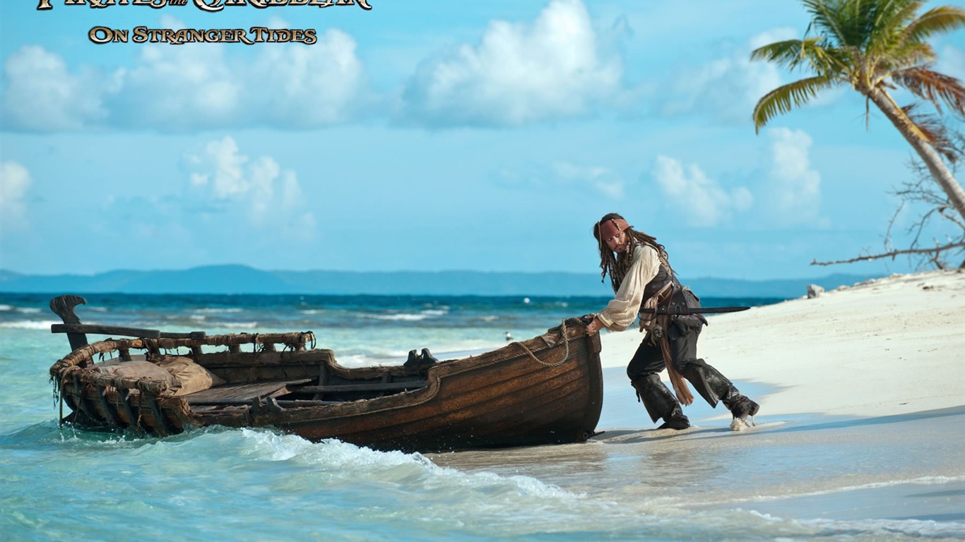 Pirates of the Caribbean: On Stranger Tides 加勒比海盗4 壁纸专辑6 - 1366x768