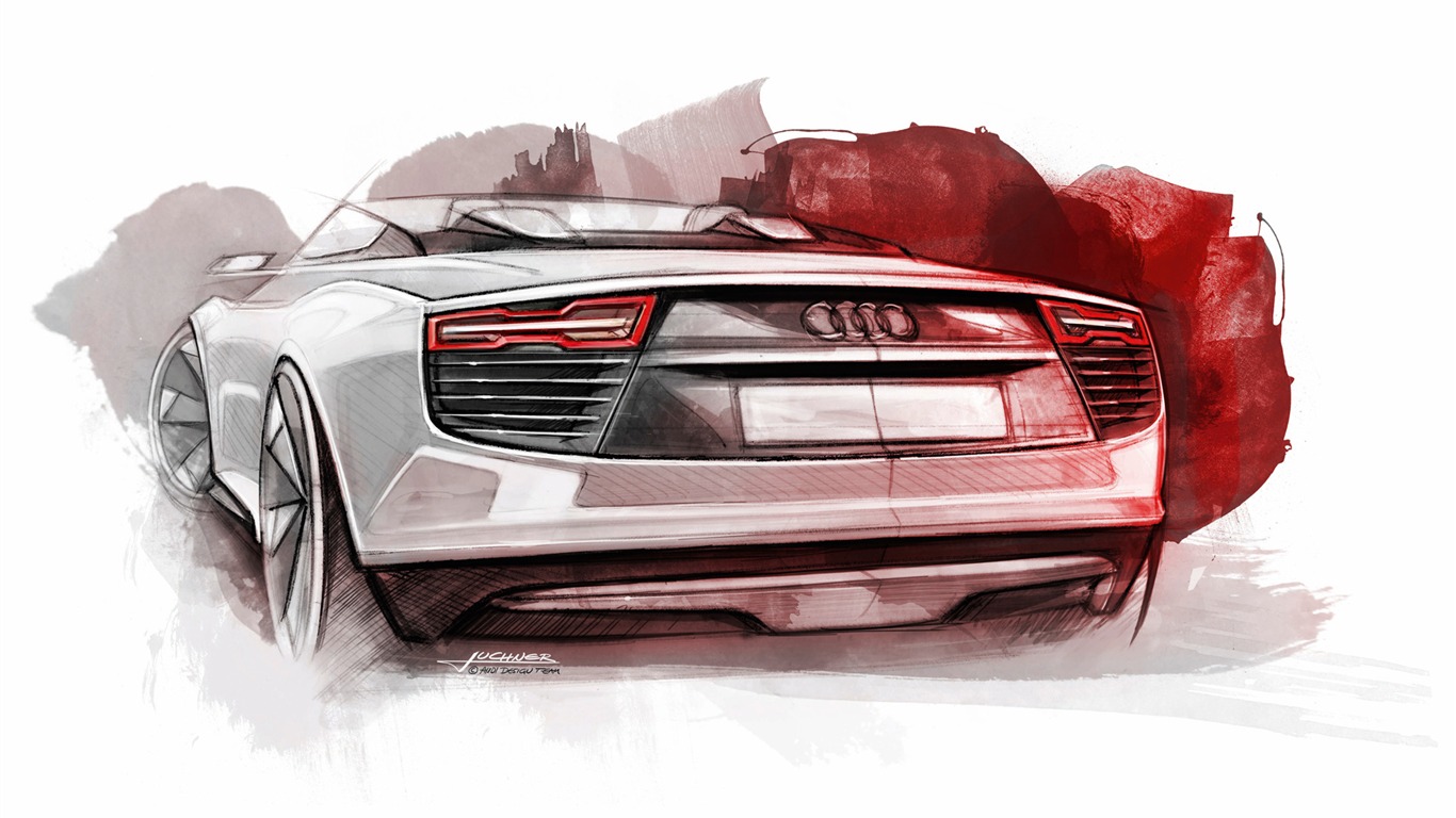 Concept Car Audi e-tron Spyder - 2010 HD tapetu #30 - 1366x768